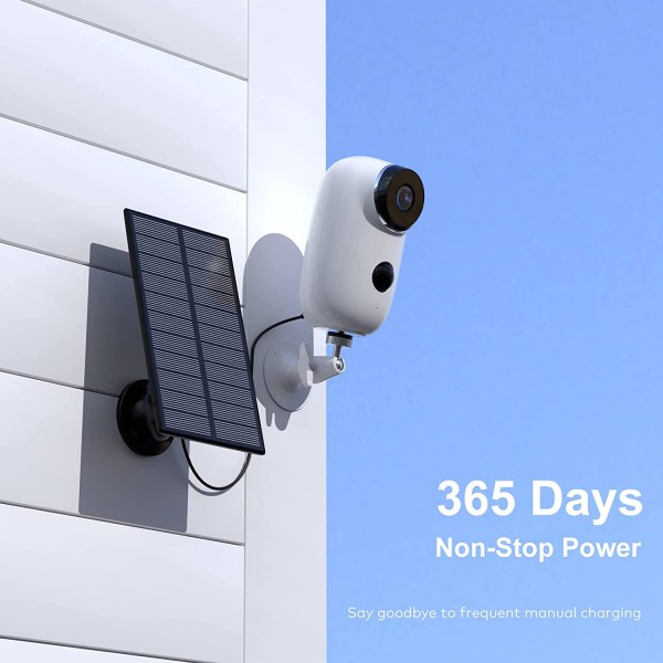 Rechargeable Battery 1080P Security Camera with Solar Panel